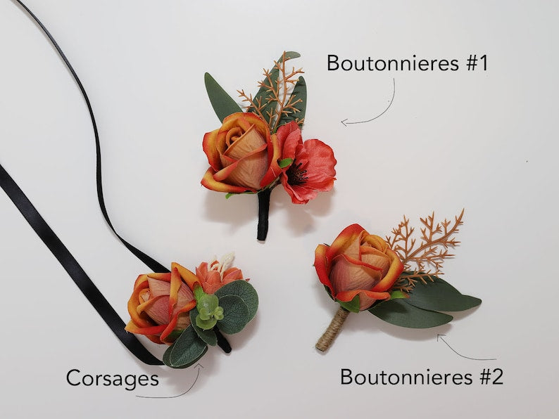 A&F Bright Faux Bridal Bouquet, Colourful Bridal Bouquet, Bold Fuchsias Wildflower Wedding Bouquet,  Bridesmaid Bouquet, Hot Pink Orange-